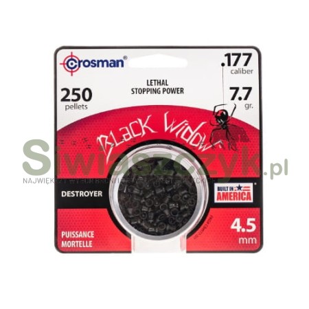 Śrut CROSMAN Black Widow 4,50/250 0,36g(7,70gr)(CBW77)-121122