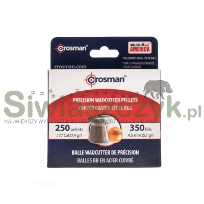 Zestaw śrutów CROSMAN BBs 4,50/350 0.95g(5,10gr), Wadcutter 4,5/250 0,48(7,4gr)(BBPEL)-121127