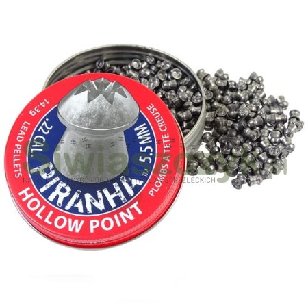Zestaw śrutów CROSMAN Piranha Hollow Point 5,5/400 0,92(14,3gr)(LPPH2)-121128