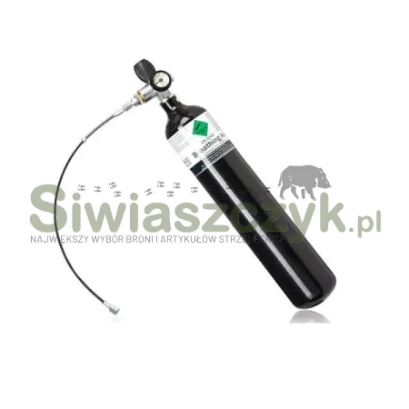 Butla MIDLAND DIVING z manometrem i wężem 3L (H021381)-121219