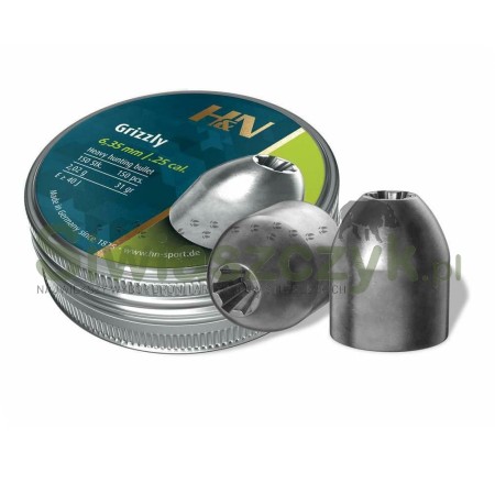 Śrut Diabolo H&N Grizzly 6,35/150 2,02g(31gr)-120815