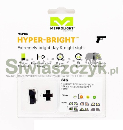 Przyrządy MEPROLIGHT trytowe Hyper Bright Sig Sauer P226 O/U (ML-40110)-122540