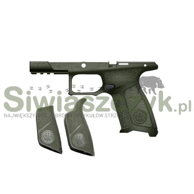 Zestaw okładzin ze szkieletem BERETTA do pistoletu APX A1 OD Green(E03437)-122596