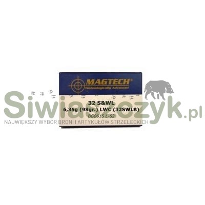 Amunicja MAGTECH 32S&W LWC 6,35g(98gr)-120116
