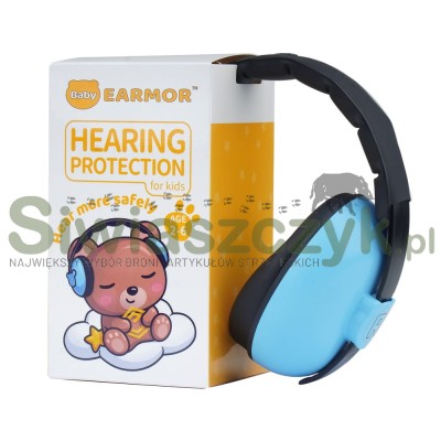 Pasywne słuchawki EARMOR dziecięce Baby Blue (K01)-124728