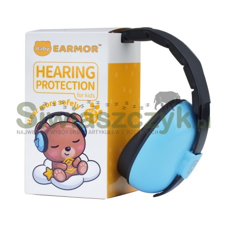 Pasywne słuchawki EARMOR dziecięce Baby Blue (K01)-124728