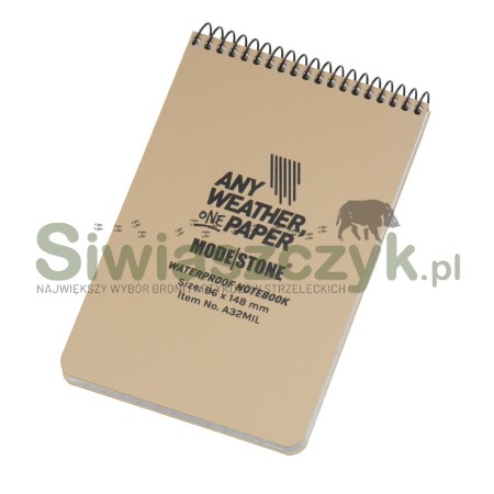 Notatnik wodoodporny MODESTONE 50szt. 148 x 96 mm piaskowy (A32MIL)-124740