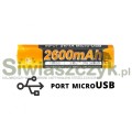 Akumulator FENIX USB ARB-L18U (18650 2600 mAh 3,6 V) -120612