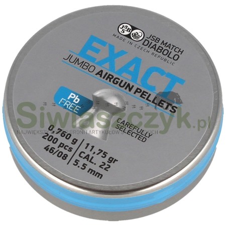 Śrut diabolo JSB Jumbo Exact Lead Free 5,5/200 0,76g(11,75gr)(1006-02-200)-120956