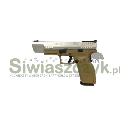 Pistolet XDM-9 5,25'' srebrno-brązowy (SBR) kal: 9x19-107503