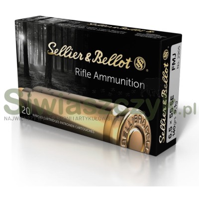 Amunicja S&B 6,5x55SE FMJ 9,1g(140gr)-109887