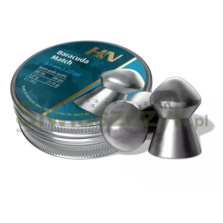 Śrut Diabolo H&N BARACUDA Match 5,51/400 1,37g(21,14gr)-124874