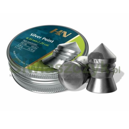 Śrut Diabolo H&N Silver Point 6,35/150 1,58g(24,38gr)-124888