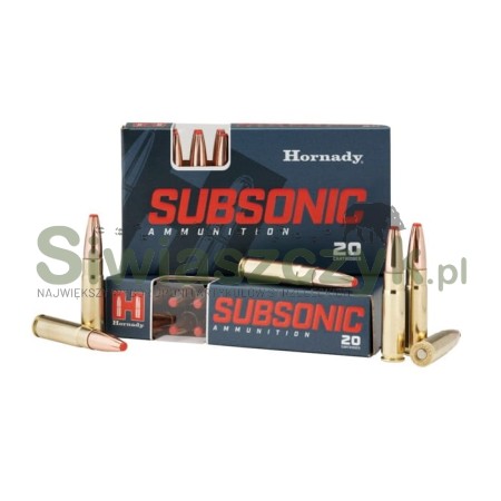 Amunicja HORNADY 300Blackout SUB-X Subsonic 12,3g(190gr)(80877)-124908