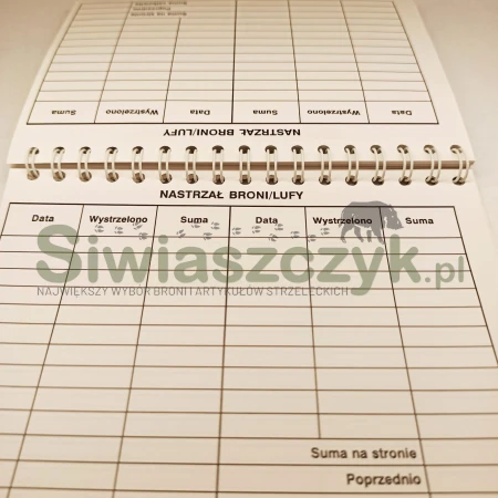 Dziennik strzelań PWS-111733