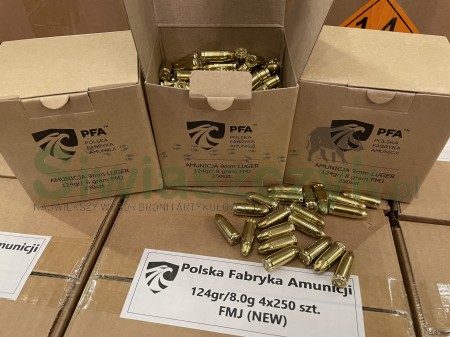 Amunicja PFA 9x19 FMJ 8,00g (124gr)-124988