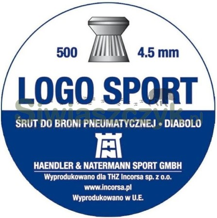 Śrut Diabolo H&N Logo Sport 4,5/500 0,47g(7,25gr)-120822