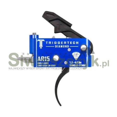 Mechanizm spustowy TRIGGERTECH AR15 Diamond Pro Curved PVD Black Single Stage-125191