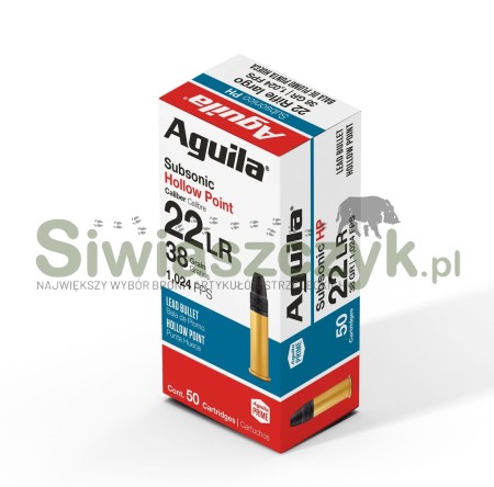 Amunicja AGUILA 22LR super extra Subsonic HP 2,46g (38gr)-125217