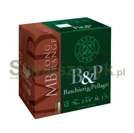 Naboje B&P 12/70 MB3 Long Range 36g-124832
