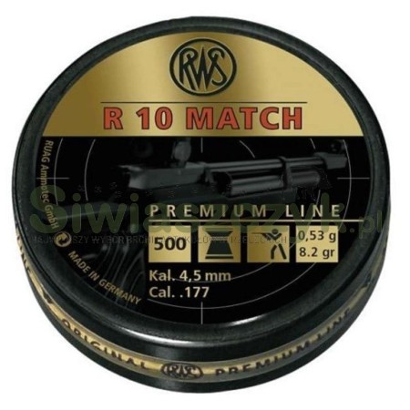 Śrut RWS R 10 Match 4,49/500 0,53g(8,20gr)(2137364)-121103