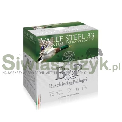 Naboje B&P 12/76 Valle Steel Magnum 33g- 2-124833