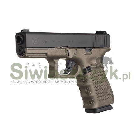 Pistolet GLOCK 19 (GEN 4) Olive kal.9x19 (4192)-119901