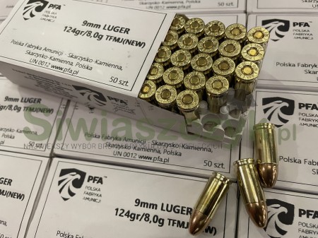 Amunicja PFA 9x19 TFMJ 8,00g (124gr)-126642
