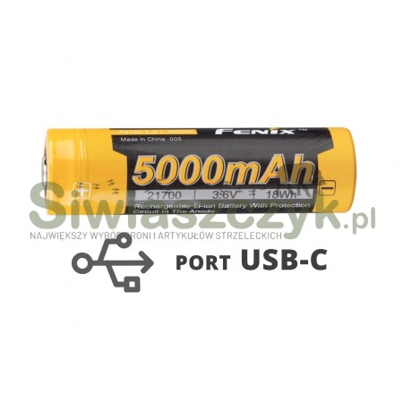 Akumulator FENIX USB 21700 5000mAh 3,6V (ARB-L21-5000U)-126644