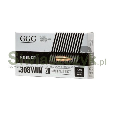 Amunicja GGG 308 Win GPX13 HPBT NOSLER 10,90g(168gr)-118472