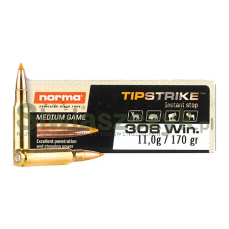 Amunicja NORMA 308Win TipStrike 11g(170gr)-122585