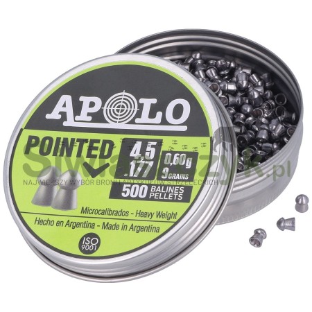 Śrut APOLO Premium Pointed Heavy 4,5/500 0,60g(9,00gr)(E191101)-120863