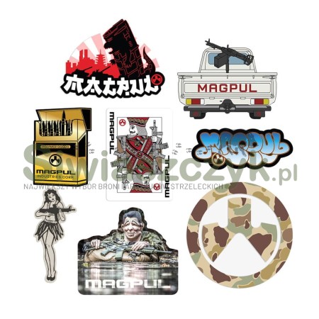 Zestaw naklejek MAGPUL Share Icon Sticker Pack 2023, 8 szt. DAKA Hard Case (MAG1378)-126787
