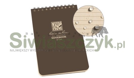 Notatnik wodoodporny Rite in the Rain 4x6" FDE (446)-126776