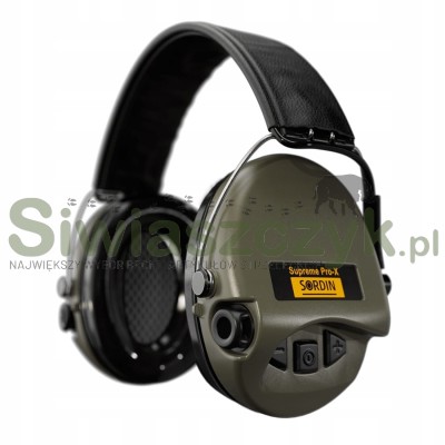 Ochronniki słuchu MSA Sordin Supreme Pro-X Green Leather (75302-X/L-G-S)-138257