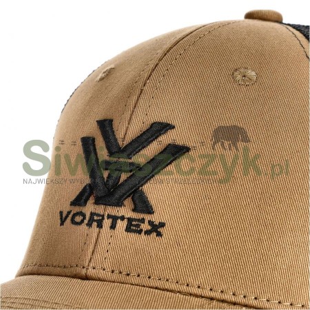 Czapka VORTEX z daszkiem męska Core Logo piaskowa-139551