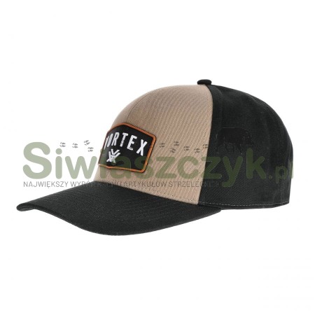 Czapka VORTEX z daszkiem męska GO Big Patch czarno-brązowa-139556