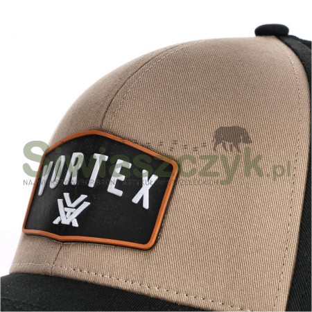 Czapka VORTEX z daszkiem męska GO Big Patch czarno-brązowa-139558