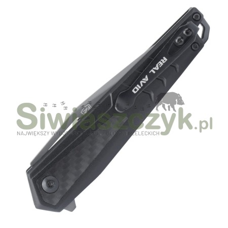 Nóż składany REAL AVID EDC RAV-6 - Aluminium - Włókno węglowe - Tanto (AVRAV6)-139803