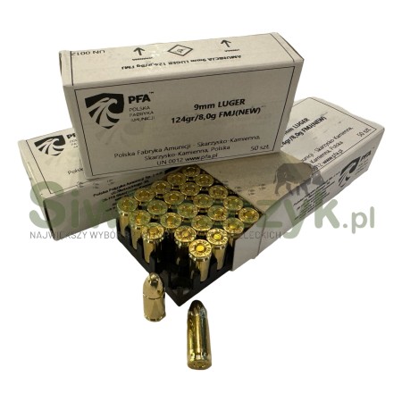 Amunicja PFA 9x19 FMJ 8,00g (124gr)(50szt.)-139864