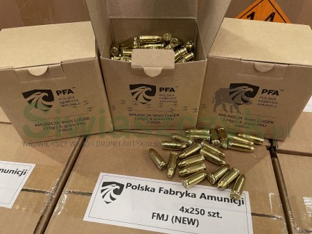 Amunicja PFA 9x19 FMJ 7,50g (115gr)(250szt.)-139951