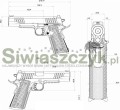 Pistolet BUL 1911 EDC 5" kal. 9x19, srebrny -155420