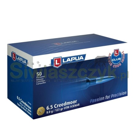 Amunicja LAPUA 6,5 Creedmoor SCENAR L 8,8g(136gr)-155561