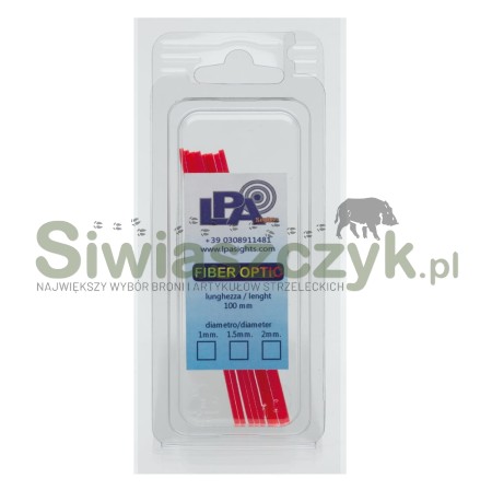 Światłowód LPA 1mm czerwony (BFO10R)-156853