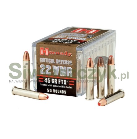 Amunicja HORNADY 22 WMR Critical Defense FTX 2,92g(45gr)(83200) -156916