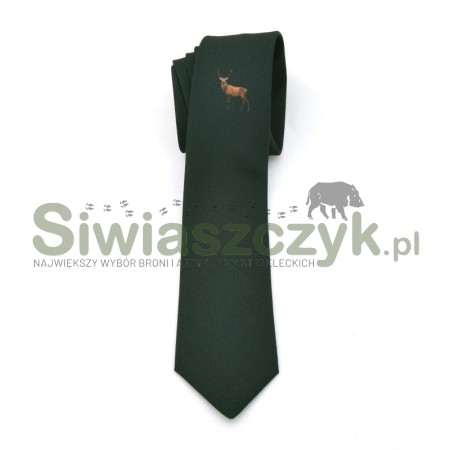 Krawat z motywem Jeleń (K03)-157970
