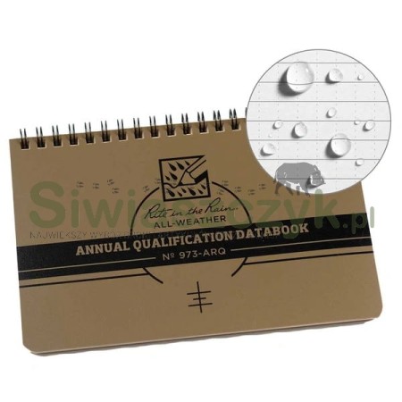 Notes RITE IN THE RAIN Annual Qualification Databook (973-ARQ)-158175