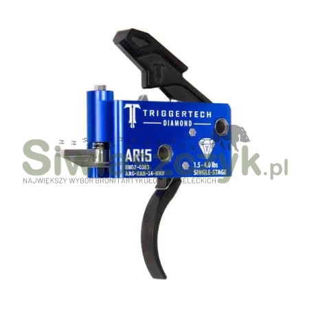 Mechanizm spustowy TRIGGERTECH AR15 Diamond Pro Curved PVD Black Single Stage-160223
