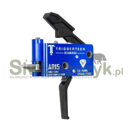 Mechanizm spustowy TRIGGERTECH AR15 Diamond Flat PVD Black Single Stage-160212