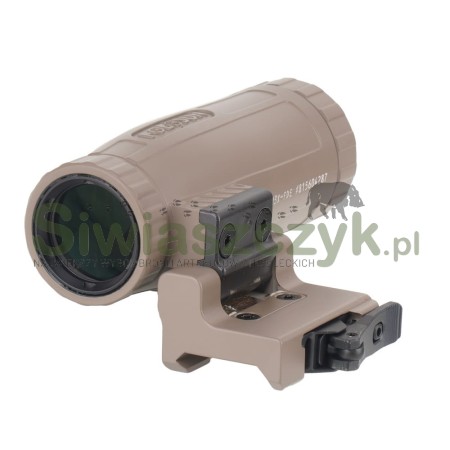 Powiększalnik HOLOSUN HM3X 3x Magnifier Flip & Picatinny QD FDE -160828